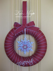Stampin Up Christmas Wreath