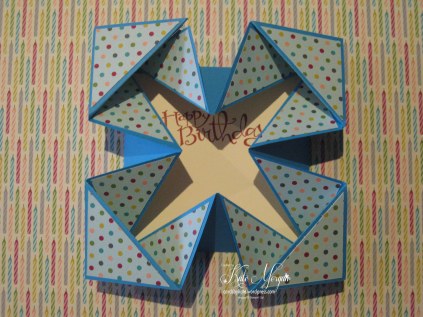 Napkin Fold Origami Handmade Card