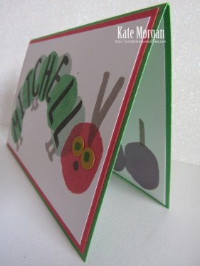 Layered Letters Alphabet Very Hungry Canterpillar #stampinup