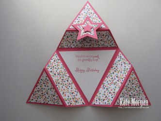 Origami Star Triangle Fold card #stampinup