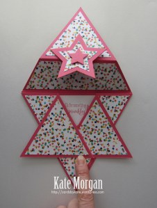 Origami Star Triangle Fold card #stampinup