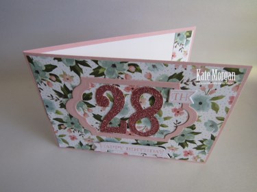 Large Numbers Framelits Number of Years Birthday Bouquet #stampinup