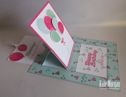 Slider Card Balloon Celebration Bouquet #stampinup