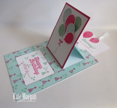 Slider Card Balloon Celebration Bouquet #stampinup