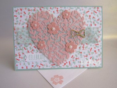 #bloominheartthinlitsdie #loveblossoms #birthdaybouquetdsp #occasions2016 #stampinup #flowers #bowpaperclipsembellishments