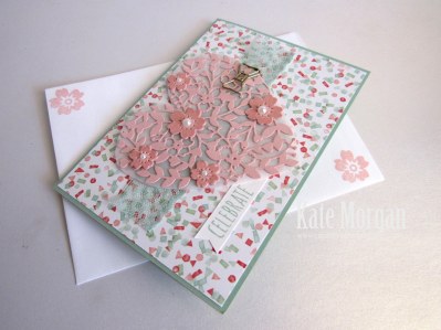 #bloominheartthinlitsdie #loveblossoms #birthdaybouquetdsp #occasions2016 #stampinup #flowers #bowpaperclipsembellishments