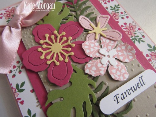 Botanical Builder Framelits, Love Blossoms DSP, Farewell Handmade Card, DIY,  Stampinup
