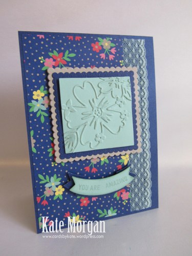 Affectionately Yours DSP, Thoughtful Banners, Layering Squares Framelits, Duet Banner Punch, Floral Affection TIEF, DIY, #stampinup