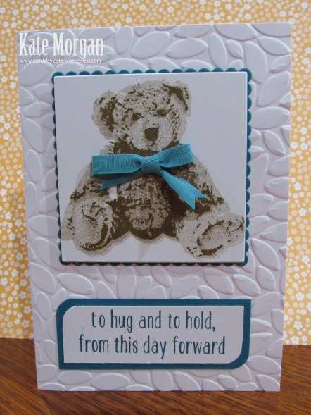 Baby Bear, DIY, #stampinup, Handmade card, Stampin Up 2016, Layered Square Framelits