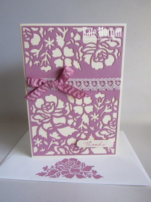 Floral Phrases, Detailed Floral Thinlits, #stampinup, Thank you, 2016, #stampinupaustralia, Feminine Handmade Card, DIY