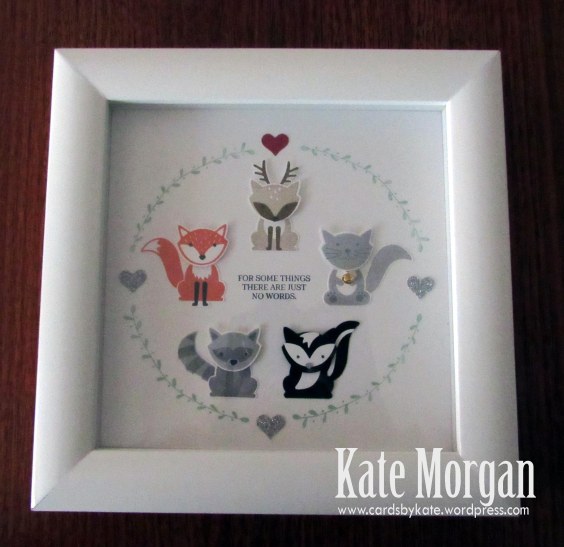 Shadow Box, Foxy Friends, DIY, #stampinup, Handmade