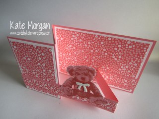 Baby Bear Double Z fold Card, #stampinup, Cards by Kate @cardsbykate @cardsbykatemorgan DIY