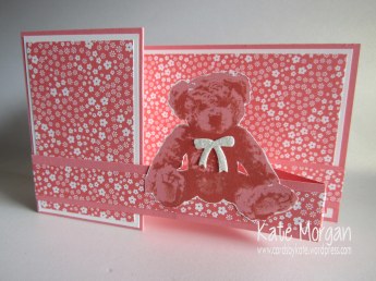 Baby Bear Double Z fold Card, #stampinup, Cards by Kate, @cardsbykate @cardsbykatemorgan DIY
