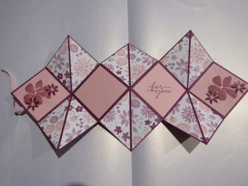 Squash card with Blooms &amp; Wishes, Blooms &amp; Bliss DSP, #stampinup Cards by Kate @cardsbykate @cardsbykatemorgan DIY