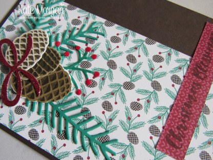 Christmas Pines, Presents &amp; Pinecones DSP, #stampinup Holiday Catalogue 2016, @cardsbykate DIY