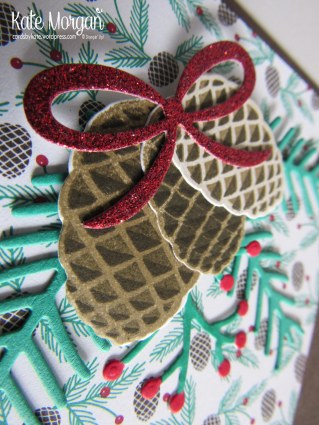 Christmas Pines Presents &amp; Pinecones DSP #stampinup Holiday Catalogue 2016 @cardsbykate DIY