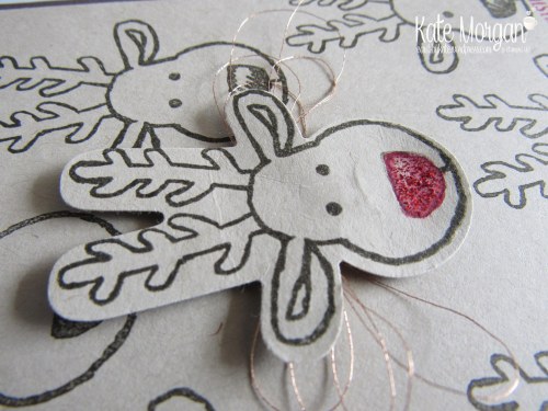 Cards by Kate, Cookie Cutter Reindeer, Rudolph, #stampinup Holiday Catalogue 2016 DIY @cardsbykatemorgan