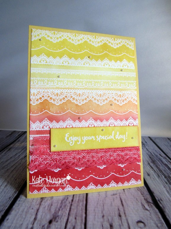 Delicate Details & Dragonfly Dreams by Kate Morgan, Independent Stampin Up demonstrator, Melbourne. sponging technique #occasions2017 #Saleabration2017