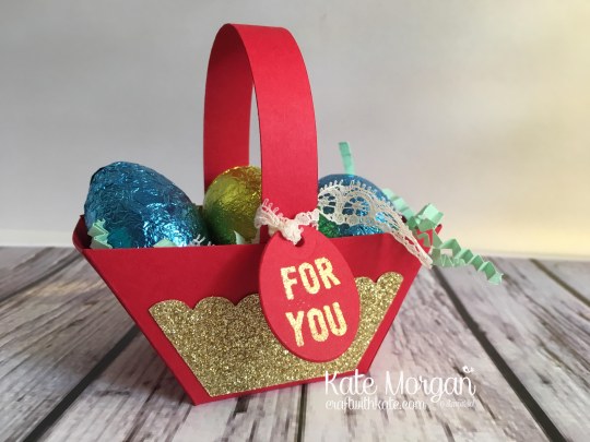 Easter Treat Basket using Stampin Ups Window Box thinlits & Any Occasion stamp set by Kate Morgan Independent Stampin Up Demonstrator Australia 3D DIY Occasions 2017 Saleabration 2017