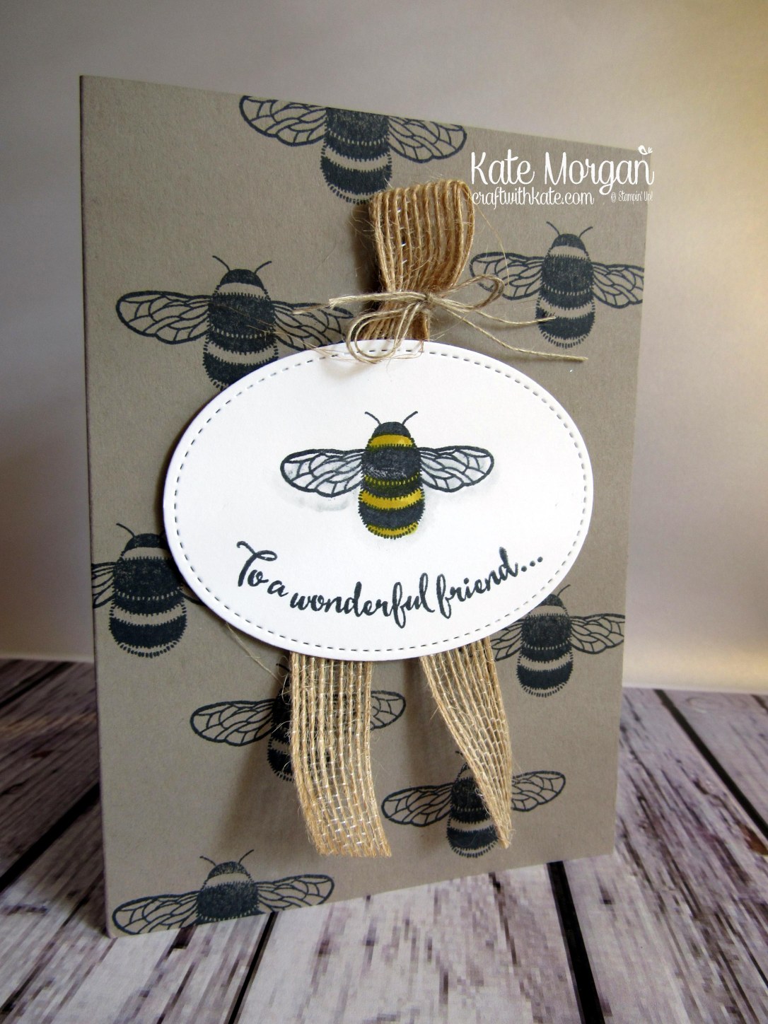 To a wonderful friend using Stampin Ups Dragonfly Dreams by Kate Morgan, Stampin Up demonstrator Melbourne #Occasions2017