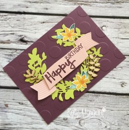 Beautiful Bouquet &amp; Paint Play stamp sets, Lovely Laurel Thinlits, Touches of Nature Elements by Kate Morgan, Independent Stampin Up Demonstrator Australia