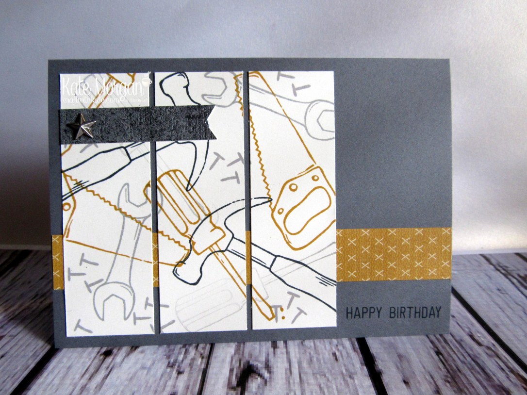 Nailed It Urban Underground Masculine card by Kate Morgan Independent Demonstrator Australia