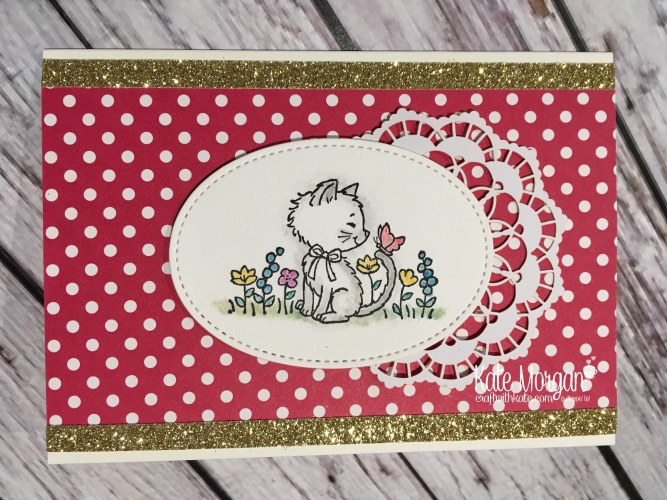 Pretty Kitty by Kate Morgan, Independent Stampin Up demonstrator, Australia Glimmer