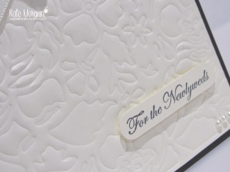 Faux Embossing with Detailed Floral Thinlits by Kate Morgan, Independent Demonstrator, #stampinup Craft with Kate, DIY