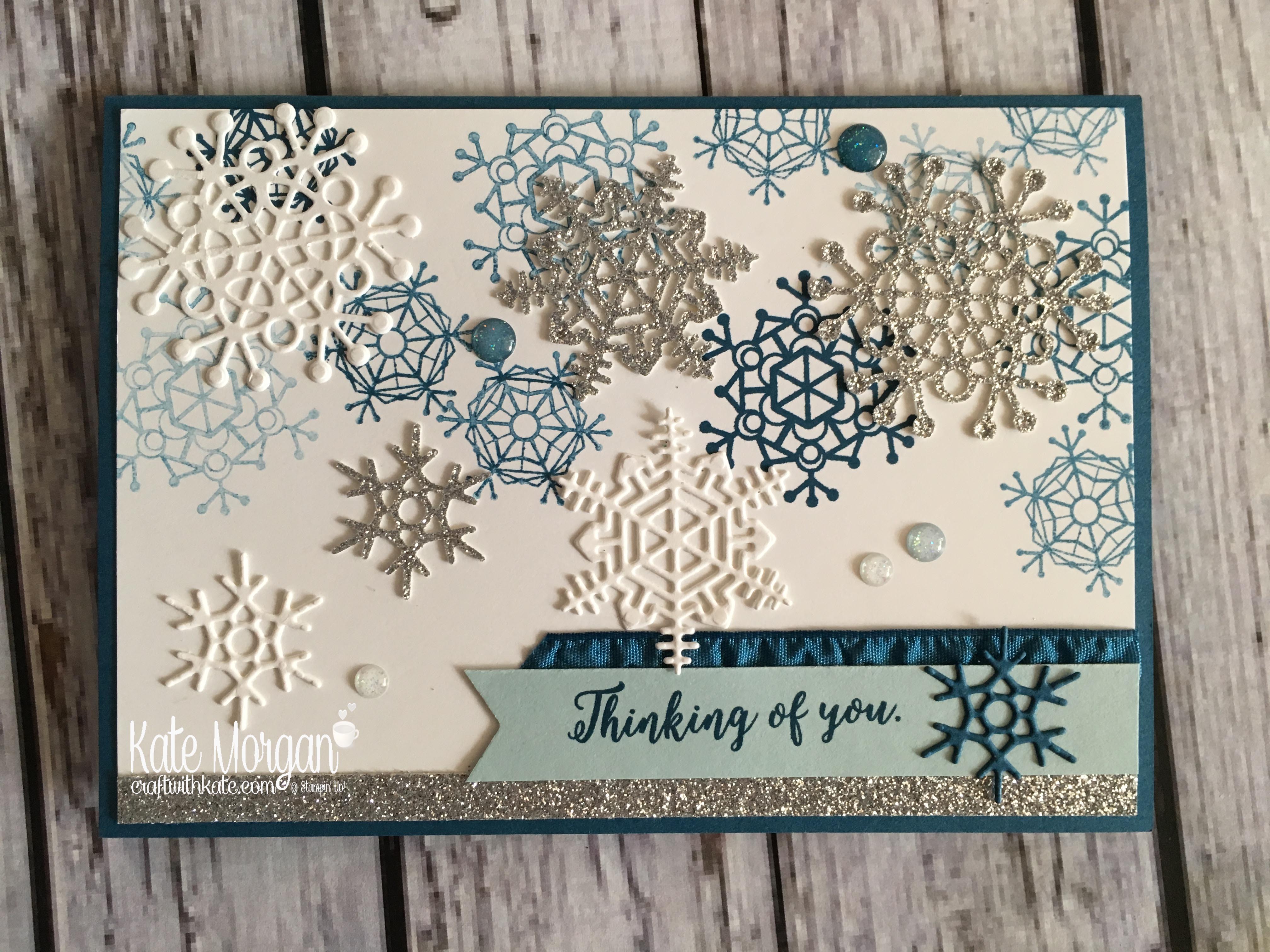 Winter - Colourful Season & Seasonal Layers Thinlits by Kate Morgan, Independent Stampin Up demonstrator, Australia
