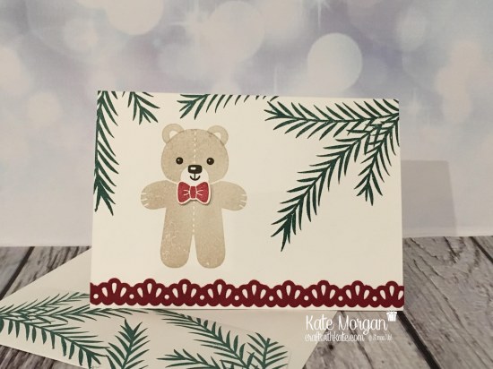 Christmas card using Christmas Pines and Cookie Cutter Christmas by Kate Morgan, Independent Stampin' Up! Demostrator, Australia.JPG