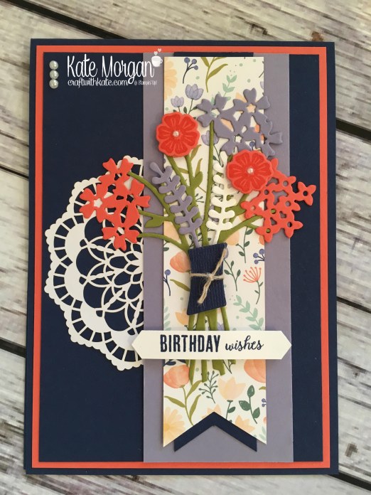 Feminine Birthday card using Beautiful Bouquet Bundle by Kate Morgan, Independent Stampin' Up! Demostrator, Australia.jpg
