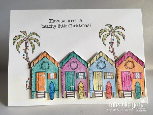 Aussie Christmas Card using Stampin Up Beachy Little Christmas by Kate Morgan, Independent Demonstrator, Australia.JPG