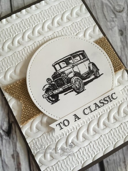 To a Classic masculine card using Stampin Ups Guy Greetings by Kate Morgan, Independent Demonstrator Australia. Craft with Kate angle