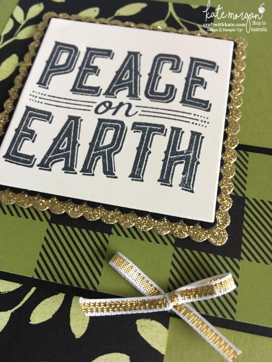 Carols of Christmas card using Stampin Ups Merry Little Christmas DSP by Kate Morgan, Independent Demonstrator, Australia