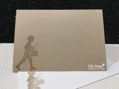 Christmas card using Stampin Ups Musical Season Bundle & Merry Music DSP by Kate Morgan, Independent Demonstrator, Australia DIY