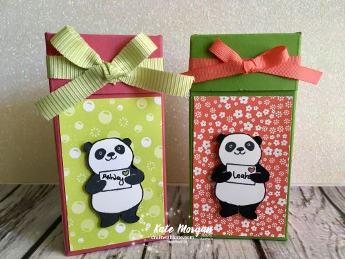 Impossible Gift Box using Stampin Up Party Pandas by Kate Morgan, Independent Demonstrator, Australia 3D DIY