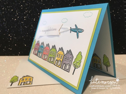Stampin Up In the City by Craft with Kate, Independent Demonstrator, Australia Congratulations Handmade Card