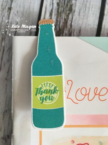 Bubble Over & Bubbles & Fizz DSP Bookmark by Kate Morgan, Independent Stampin Up Demonstrator, Australia