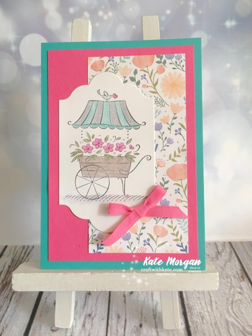 Friendship's Sweetest Thoughts, Stampin Up by Kate Morgan Independent Demonstrator Australia Feminine Handmade card Delightful Daisy DSP