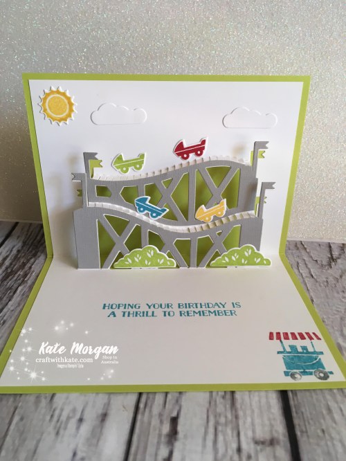 Let the Good Times Roll Masculine inside card Stampin Up