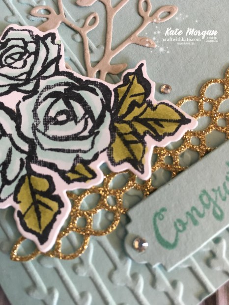 Petal Palette Suite, Stampin Up Occasions 2018 by Kate Morgan, Independent Demonstrator Australia. Feminine card.