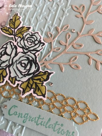 Petal Palette Suite, Stampin Up, Occasions 2018 by Kate Morgan, Independent Demonstrator Australia. Feminine card