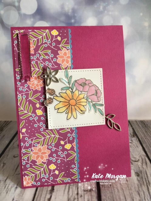Sweet Soiree Stampin Up Occasions 2018 by Kate Morgan Independent Demonstrator Australia Feminine Handmade Card