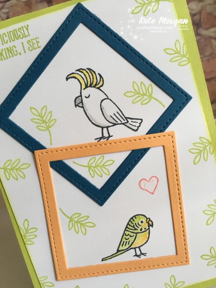 Bird Banter for our 12th Wedding Anniversary, Stampin Up Occasions 2018 by Kate Morgan, Independent Demonstator Australia