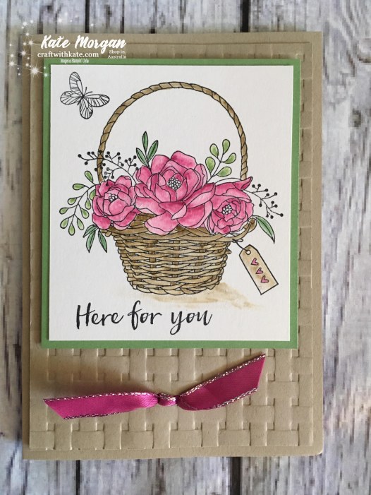 Blossoming Basket & Basket Weave TIEF Stampin Up by Kate Morgan, Independent Demonstrator, Australia.