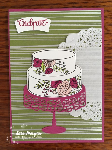 Cake Soiree Bundle Stampin Up Occasions 2018 by Kate Morgan, Independent Demonstator, Australia