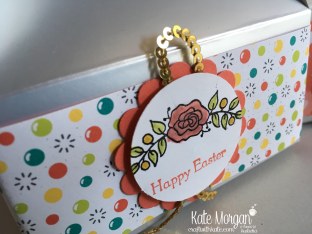 Easter Treat Box using Stampin Ups Bubbles & Fizz DSP, Lots of Lavender by Kate Morgan, Craft with Kate.