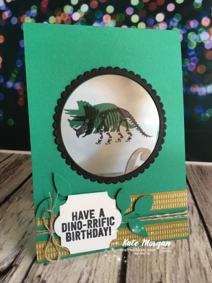 No Bones About It 6th Birthday card, Stampin Up 2018 by Kate Morgan, Independent Demonstator, Australia.