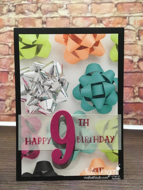 Quick Birthday Cards using Stampin Up Number of Years, Large Numbers, Picture Perfect Party DSP by Kate Morgan, Australia 2018 Occasions