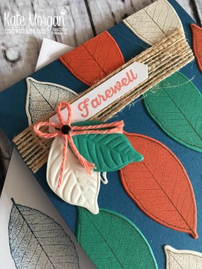 Rooted in Nature Farewell card 2018 Stampin Up Annual catalogue by Kate Morgan Australia.
